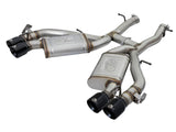 AFE aFe MACHForce XP 3in 304 SS Axle-Back Exhaust Dual Exhaust (NPP) w/ Black Tips 16-17 Camaro SS V8 49-34068-B