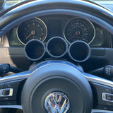 CJM Industries Triple Pod MK7 2015+ Golf, GTI, R - Steering Column Pod 202044-MK7SC-T