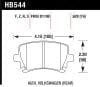 Hawk Hawk HPS Rear Brake Pad Set - VW/Audi (many models, check fitment) 544F.628