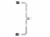 aFe Takeda 2-1/2in 304 SS Axle-Back Exhaust w/ Carbon Fiber Tips 14-18 Mazda 3 L4 2.0L/2.5L | 49-37014-C