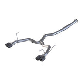 MBRP 15-19 Subaru WRX 2.0L/STI 2.5L 3in Dual Split Rear Exit w/ 3.5in CF Tips - T304 (Race Version) | S48023CF