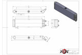 CSF Performance CSF Performance Universal Dual-Pass internal/external Oil Cooler - 22.0in L x 5.0in H x 2.25in W CSF-8066