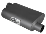 AFE aFe Scorpion Replacement Alum Steel Muffler 2-1/2in In/Out Baffled Offset/Offset 13inL x10inW x4inH 49M00003