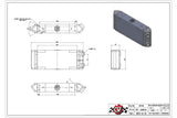 CSF Performance CSF Performance Universal Dual-Pass Oil Cooler - M22 x 1.5 connections - 13L x 4.75H x 2.16W CSF-8119