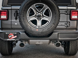 AFE aFe Rebel Series 2.5in 409 SS Cat-Back Exhaust w/ Polished Tips 18-19 Jeep Wrangler (JL) V6 3.6L 49-48076-P