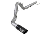 AFE aFe Large Bore-HD 4in 409 SS DPF-Back Exh 18-19 Ford F-150 V6-3.0L (td) w/ Black Tip 49-43106-B