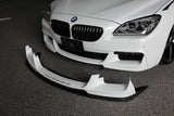 3D Design 3D Design - 6 Series F06 / F12 / F13 M-Sport Front Lip Spoiler Set Carbon 3101-20611