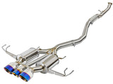 AFE aFe Takeda 3in 304 SS Cat-Back Exhaust w/ Blue Flame Tips 2017+ Honda Civic Type R I4 2.0L (t) 49-36616-L