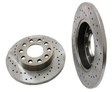 Zimmerman Rear Rotors 245mm (Cross-Drilled) | B6 Audi A4 1.8T 02-05 | 8E0615601BSP