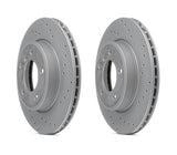 Zimmerman Cross Drilled Front Rotor Kit (320x30)  - Audi / A4 / A5 / A6 / A7 / Q5 / S5 / S6 / S7 | 8R0615301