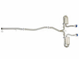 AFE aFe Takeda 3in 304 SS Cat-Back Exhaust System w/ Blue Tips 2017+ Honda Civic Si 4Dr I4 1.5L (t) 49-36621-L