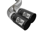 AFE aFe Power 11-14 Ford F250/F350 6.7L Diesel Rebel XD 4in 409 SS DPF-Back Exhaust System - Black Tips 49-43120-B