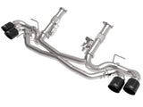 AFE aFe MACH Force-Xp 3in to 2-1/2in 304SS Cat-Back (No Muff.) 2020 Chevy Corvette (C8) 6.2L - Black Tip 49-34127NM-B