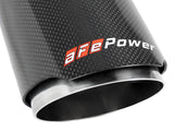 AFE aFe MACH Force-Xp 409 SS Clamp-On Exhaust Tip 2.5in. Inlet / 4in. Outlet / 7in. L - Carbon 49T25404-C07