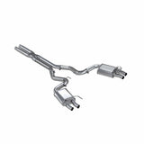 MBRP 16-20 Ford GT350/GT350R Dual Quad Split Rear Outlet 3in Cat Back T304 Exhaust | S7201304