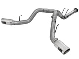 AFE aFe Large Bore-HD 4in 409 Stainless Steel DPF-Back Exhaust w/Polished Tips 15-16 Ford Diesel Truck 49-43122-P
