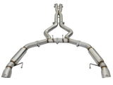 aFe MACHForce XP 3in Aggressive Toned Cat-Back Exhausts w/ Polished Tips 15-17 Ford Mustang V6/V8 | 49-33088-P