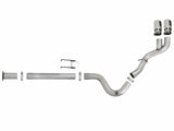 AFE aFe Rebel XD 4in SS Down-Pipe Back Exhaust w/Dual Polished Tips 17-18 Ford Diesel Trucks V8-6.7L(td) 49-43102-P