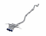 MBRP 17-22 Honda Civic Type R 2.0L T304 SS 3in Cat-Back w/Triple Center Out- Burnt Ends/Carbon Tips | S49013BE