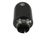 aFe Takeda 304 SS Clamp-On Exhaust Tip 2.5in. Inlet / 4.5in. Outlet / 7in. L - Black | 49T25454-B072