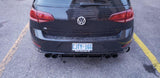 Ventus Autoworks Ventus Autoworks Rear Diffuser w/ Rear Corner Spats | Mk7.5  Volkswagen Golf R
