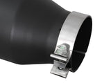 AFE aFe Power MACH Force-Xp 4in In x 6in Out x 15in L Driver Side Clamp-On 4in 409 SS Exhaust Tip-Black 49T40601-B15