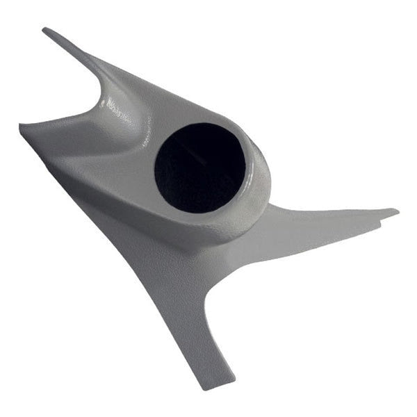 GlowShift Gauges 60mm Gray Single Pillar Gauge Pod for 1999-2002 Ford Super Duty Power Stroke | GS-601G