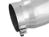 aFe Universal Bolt On Exhaust Tip Polished 5in Inlet x 6in Outlet x 12in Long | 49T50604-P12