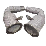 Racing Dynamics Catted By-Pass Pipes w/ Heat Shield - Porsche / 992 / 3.0 LDPI (2019 on) | 992.08.00.550