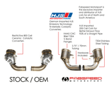 Fabspeed Porsche Fabspeed 992 Carrera Sport Catalytic Converters FS.POR.992.SC