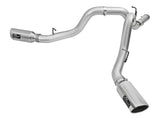 aFe Atlas Exhaust 4in Dual DPF-Back Al Steel w/ Pol Tips 16-17 GM Diesel Truck V8-6.6L (td) LML | 49-04080-P
