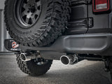 AFE Rebel Series 2.5in 304 SS Cat-Back Exhaust w/ Polished Tips 2018+ Jeep Wrangler (JL) V6 3.6L 49-38066-P