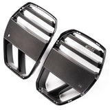 Grale 2x2 Pre-Preg CF / Lower Grille insert with scoop (Matches OEM Carbon Fiber Air Inlet) 2x2 CF *Does Not fit cars with front Radar sensor GRALE by Induktiv 2021+ G80 M3 / G82 M4 / G83 M4 Front Grille GBG8XFG2x2WS