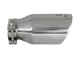 AFE aFe Takeda 304 Stainless Steel Clamp-On Exhaust Tip 2.5in. Inlet / 4in. Outlet / 8in. L - Polished 49T25404-P08