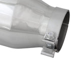 AFE aFe MACH Force-XP 304 SS Single Wall Polished Exhaust Tip Pair 4in Inlet x 6in Outlet x 15in L 49T40606-P15