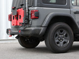 aFe MACH Force-Xp Axle-Back Exhaust System w/Black Tip 18-20 Jeep Wrangler L4-2.0T / V6-3.6L | 49-48070-1B