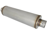 AFE aFe MACH Force-Xp 409 SS Muffler 3-1/2in ID Center/Center x 7in Dia x 24in L - Round Body 49M00024