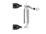 aFe Rebel Series 2.5in 409 SS Axle-Back Exhaust System Black 07-18 Jeep Wrangler (JK) V6-3.6L/3.8L | 49-48086-B