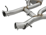 AFE aFe MACHForce XP 3in 304 SS Axle-Back Dual Exhaust (NPP) w/ Polished Tips 16-17 Camro SS V8-6.2L 49-34068-P