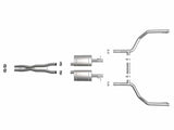 AFE aFe MACH Force-Xp 2-1/2in 304 SS Cat-Back Exhaust 15-19 Dodge Challenger V6-3.6L - Raw Tip 49-32067