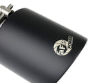 AFE aFe Takeda 304 SS Clamp-On Exhaust Tip 2.5in. Inlet / 4.5in. Outlet / 7in. L - Black 49T25454-B072