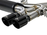 AFE aFe MACH Force-Xp 3.5in. 304 SS C/B Exhaust System 15-18 BMW X5 M (F85) V8-4.4L (tt) - Black Tip 49-36341-B