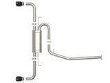 AFE aFe POWER Takeda 19-21 Toyota RAV4 L4-2.5L 304SS CB Exhaust w/ Black Tips 49-36053-B