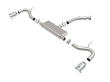 aFe Takeda Series 2.5in 409 SS Axle-Back Exhaust System Polished 18-20 Hyundai Elantra GT L4-1.6L(t) | 49-47016-P