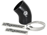 aFe Magnum FORCE CAI Univ. Silicone Coupling Kit (3in. ID / 6in. L / 45-Deg.) Elbow Coupler - Black | 59-00055