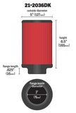 AEM AEM Aif Filter, 3inFLG/ 5inOD/ 6-1/2inH Dry Flow 21-2036DK