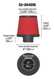 AEM AEM 3.5 inch Short Neck 5 inch Element Filter Replacement 21-204DK