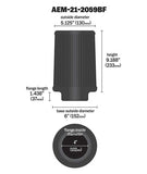 AEM AEM Dryflow 4in. X 9in. Round Tapered Air Filter 21-2059BF
