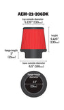 AEM AEM 4.50 inch Short Neck 5 inch Element Filter Replacement 21-206DK