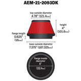 AEM AEM 6 inch x 4 inch DryFlow Tapered Conical Air Filter 21-2093DK